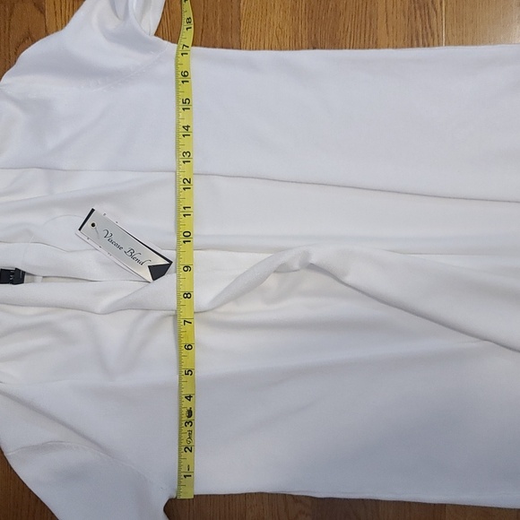 Premise Women's White Viscose Blend Long Sleeve Cardigan (Sz S) - Picture 6 of 9